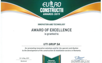 UTI GRUP a primit trofeul Euro Construcții 2019 pentru activitatea de construcții